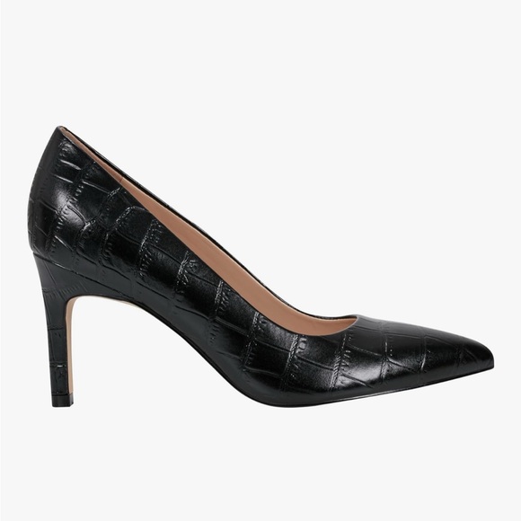 Marc Fisher LTD Genni Croc-Embossed Pointed-Toe Pumps new in box size 6.5M - Picture 5 of 11